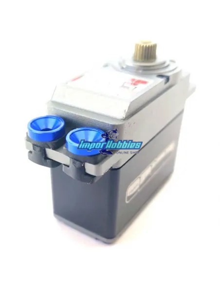 Rondelle de montage servo bleu L - 4.3mm - Ø3.0mm (8 U.) VP-Pro RS-509-3.7BL - Palonnier de servo & rondelle de montage