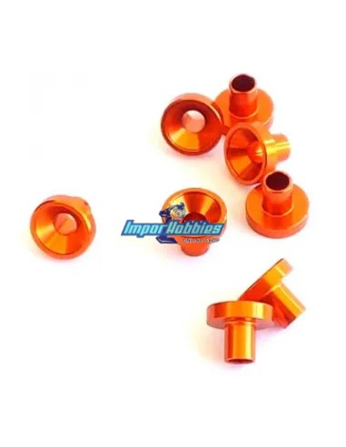 Arandela montaje servo dorada L - 4.3mm - Ø3.0mm (8 Uds.) VP-Pro RS-509-3.7G - Horns y arandelas montaje servo