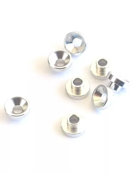 Servo Mount Washer - Silver L - 2.5mm - Ø3.0mm (8 U.) VP-Pro RS-509-4.3SL - Servo Horn & Washer