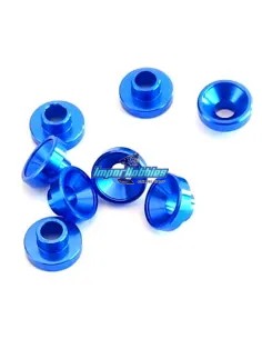 Rondelle de montage servo bleu L - 2.5mm - Ø3.0mm (8 U.) VP-Pro RS-509-4.3BL - Palonnier de servo & rondelle de montage