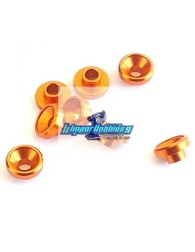 Arandela montaje servo dorada L - 2.5mm - Ø3.0mm (8 Uds.) VP-Pro RS-509-4.3G - Horns y arandelas montaje servo