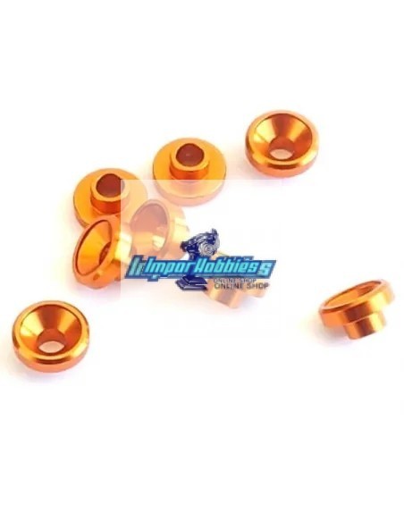 Arandela montaje servo dorada L - 2.5mm - Ø3.0mm (8 Uds.) VP-Pro RS-509-4.3G - Horns y arandelas montaje servo