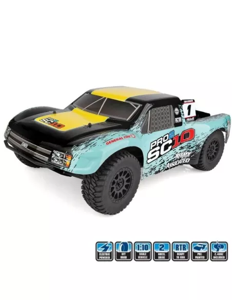 Team Associated Pro2 SC10 RTR 1/10 SC 2WD 2.4Ghz AS70020 - RC Cars Short Course 1/10 Scale