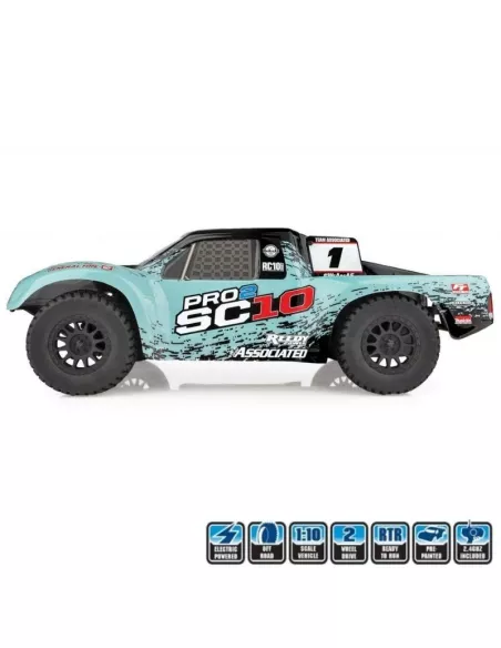 Team Associated Pro2 SC10 RTR 1/10 SC 2WD 2.4Ghz AS70020 - RC Cars Short Course 1/10 Scale