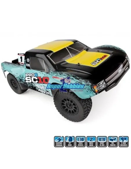 Team Associated Pro2 SC10 RTR 1/10 SC 2WD 2.4Ghz AS70020 - Coches de radiocontrol Short Course Escala 1/10