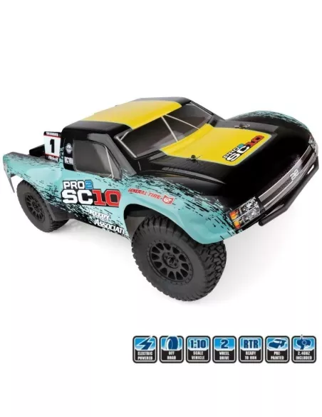 Team Associated Pro2 SC10 RTR 1/10 SC 2WD 2.4Ghz AS70020 - RC Cars Short Course 1/10 Scale