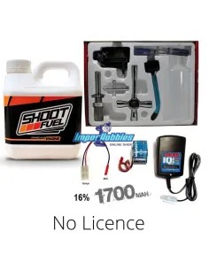 Kit de arranque nitro coche rc - Combustible 12-16% 2.0L, Batería y cargador - Combustibles de radiocontrol