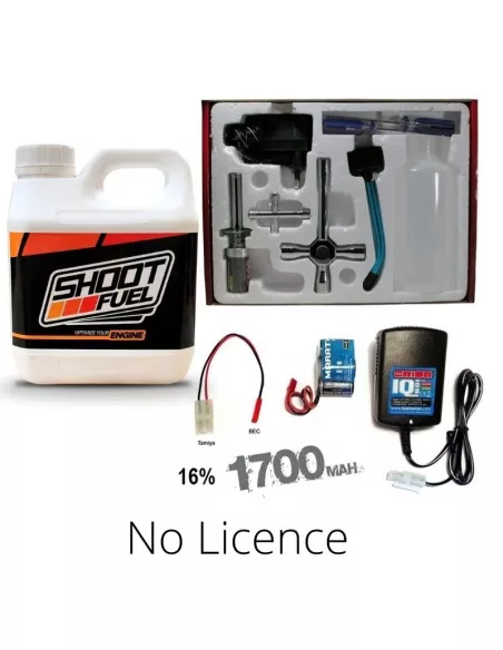 Nitro Rc Car Starter Kit - Fuel 12-16% 2.0L. - Battery and Charger - RC Fuel