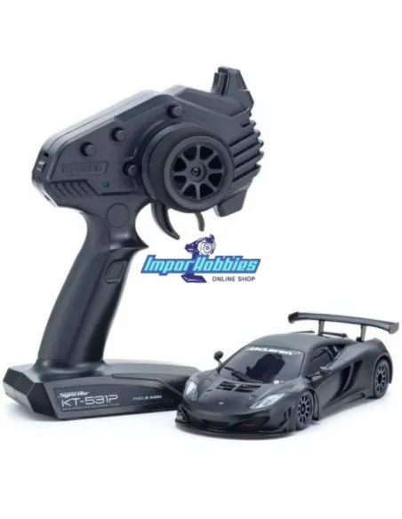 Kyosho Mini-Z RWD McLaren MP4-12C GT3 V2 Negro Mate W-MM 32325BK - Modelos Kyosho Mini-Z RWD RTR