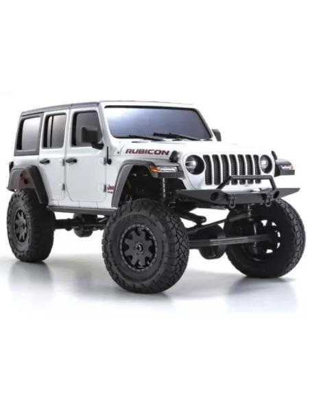 Kyosho Mini-Z 4x4 Crawler Jeep®︎ Wrangler Rubicon Bright White 1/24 ReadySet 32521W - Kyosho Mini-Z 4x4 Crawler Models