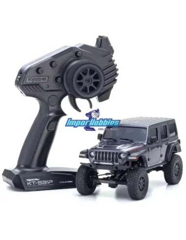 Kyosho Mini-Z 4x4 Crawler Jeep®︎ Wrangler Rubicon Cristal Granit 1/24 ReadySet 32521GM - Modèles Kyosho Mini-Z 4x4 Crawler