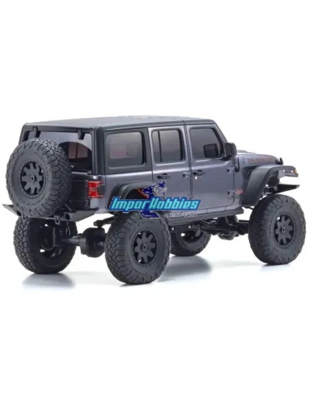 Kyosho Mini-Z 4x4 Crawler Jeep®︎ Wrangler Rubicon Cristal Granit 1/24 ReadySet 32521GM - Modèles Kyosho Mini-Z 4x4 Crawler
