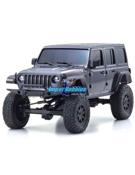 Kyosho Mini-Z 4x4 Crawler Jeep®︎ Wrangler Rubicon Granito Cristal 1/24 ReadySet 32521GM - Modelos Kyosho Mini-Z 4x4 Crawler