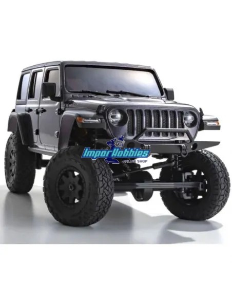 Kyosho Mini-Z 4x4 Crawler Jeep®︎ Wrangler Rubicon Cristal Granit 1/24 ReadySet 32521GM - Modèles Kyosho Mini-Z 4x4 Crawler