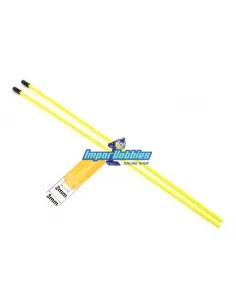 Tubos protección cable antena de receptor 30cm con tapón - Amarillo Fluor (2 Uds.) Fussion FS-WZ002 - Receptores para emisoras