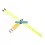 Tubes de protection de câble d'antenne de récepteur 30cm avec bouchon - Jaune Fluo (2 U.) Fussion FS-WZ002 - Recepteurs pour eme