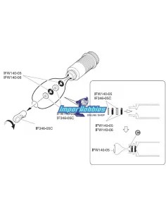 Vástagos amortiguador traseros 3.5x63mm (2 Uds.) Kyosho Inferno Neo / MP9 / MP10 IFW149-02 - Kyosho Inferno 7.5 / Neo / Neo Race 2