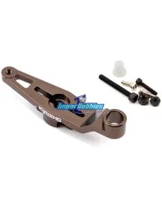 Brazo / Horn gas-freno aluminio 23T - KO Propo / Sanwa Kyosho Inferno MP9 / MP10 IFW455 - Horns y arandelas montaje servo