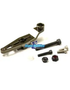 Palonnier aluminium de servo de gaz 25T - Futaba / Savox / Power HD Kyosho Inferno MP9 / MP10 IFW454 - Palonnier de servo & rond