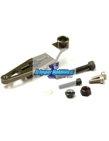 Brazo / Horn gas-freno aluminio 25T - Futaba / Savox / Power HD Kyosho Inferno MP9 / MP10 IFW454 - Horns y arandelas montaje ser