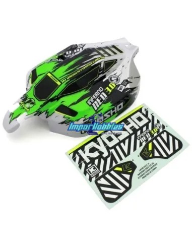 Carrosserie peinte et décoré vert Kyosho Inferno Neo 3.0 VE IFB116T1 - Kyosho Inferno VE - Pièces detachées et options