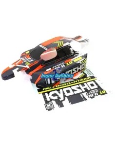 Carrosserie peinte et décoré orange Kyosho Inferno Neo 2.0 & 3.0 IFB114OR - Kyosho Inferno 7.5 / Neo / Neo Race Spec - Pièces de