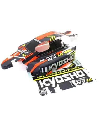 Printed Body - Orange Kyosho Inferno Neo 2.0 & 3.0 IFB114OR - Kyosho Inferno 7.5 / Neo / Neo Race Spec - Spare Parts & Option Pa