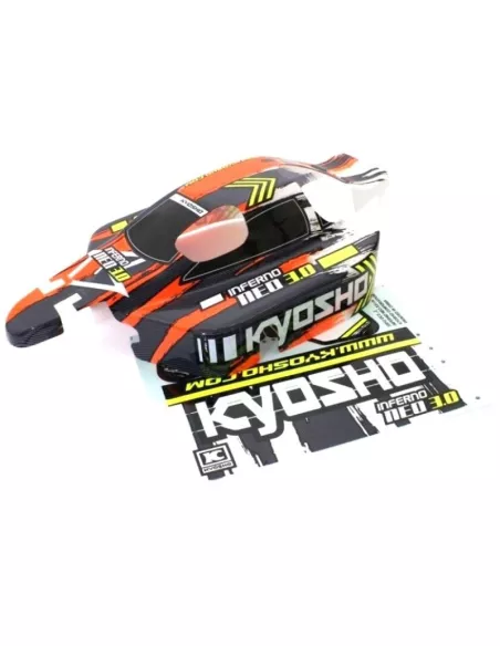 Printed Body - Orange Kyosho Inferno Neo 2.0 & 3.0 IFB114OR - Kyosho Inferno 7.5 / Neo / Neo Race Spec - Spare Parts & Option Pa