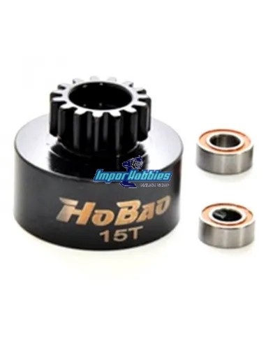 Cloche d'embrayage non ventilée 15T Hobao Hyper 7 TQ / 8.5 / VS / MT Plus FR24A - Hobao Hyper 8 & 8.5 Nitro