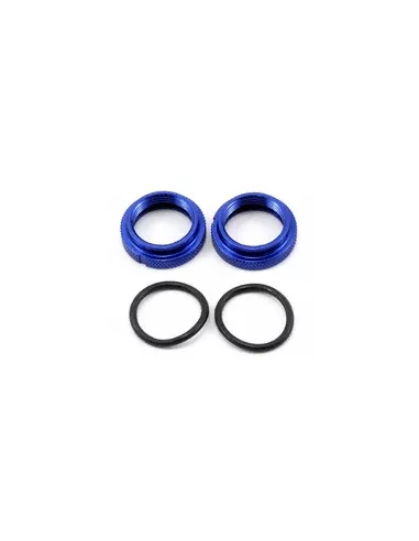 Shock Adjustment Nut & O-Ring Set Blue (2 U.) JQ  The Car JQB160 - JQ The Car