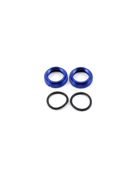 Shock Adjustment Nut & O-Ring Set Blue (2 U.) JQ  The Car JQB160 - JQ The Car