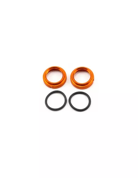 Shock Adjustment Nut & O-Ring Set Golden (2 U.) JQ The Car JQB157 - JQ The Car