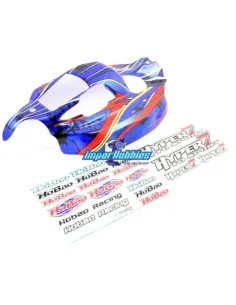 Carrocería pintada y decorada azul & adhesivos Hobao Hyper 7 TQ / 7.5 87605BU - Hobao Hyper 7 TQ & 7.5 Nitro