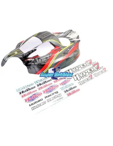 Carrosserie peinte et decoree noir Hobao Hyper 7 TQ / 7.5 87605DG - Hobao Hyper 7 TQ & 7.5 Nitro