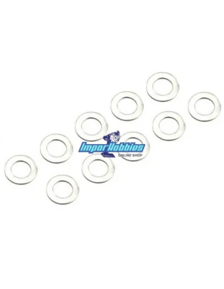 Rondelles de calage ( Pour Embrayage ) 5x8x0.5mm (10 Uds.) Kyosho 1-W500805 - Rondelles d'ajustement pour embrayage