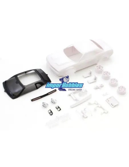 Carrosserie blanche à peindre 98mm + Jantes Kyosho Mini-Z AWD Dodge Challenger MZN203 - Carrosseries à peindre (Blanche) Kyosho 