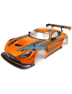 Carrocería pintada 360mm Mercedes AMG GT3 1/8 Kyosho Inferno GT2 / GT3 IGB112OR - Carrocería Larga GT / Rally Game