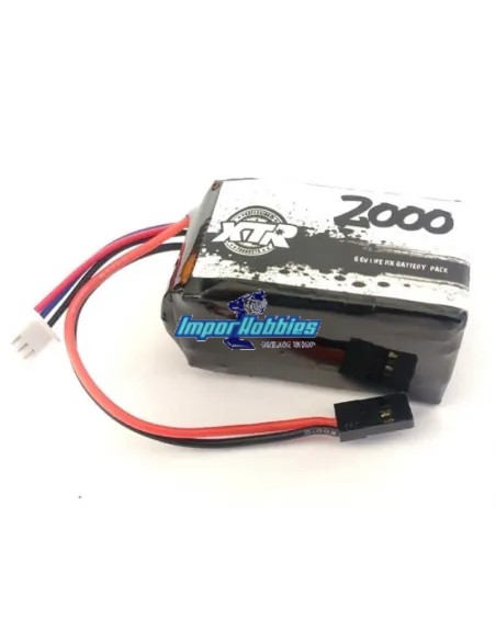 Batería Life pirámide 2000Mah 6.6V 30.9x32x56mm XTR Racing XTR-0209 - Baterías Lipo - Life para Receptor
