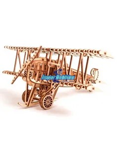 Mechanical 3D Puzzle - Plane - Eco Friendly Plywood Wood Trick WT14 - 3D Wooden Mechanical Puzzles