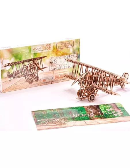 Mechanical 3D Puzzle - Plane - Eco Friendly Plywood Wood Trick WT14 - 3D Wooden Mechanical Puzzles