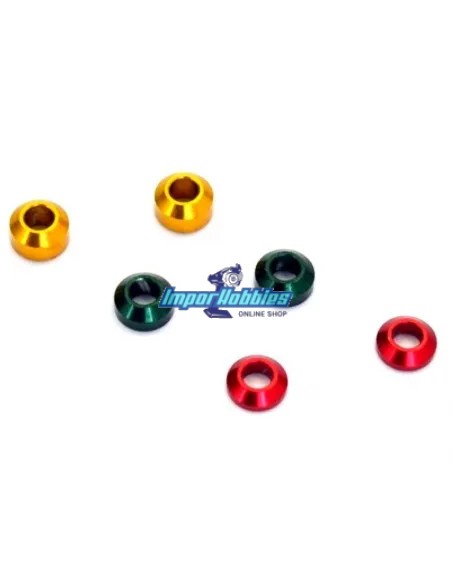 Espaciadores aluminio suspension DWS Kyosho Mini-Z AWD / FWD MDW105 - Kyosho Mini-Z AWD Sports - Repuesto y Opciones