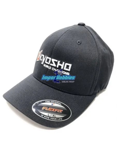 Gorra negra - FLEXFIT L/XL Kyosho 88001BK - Merchandising Kyosho