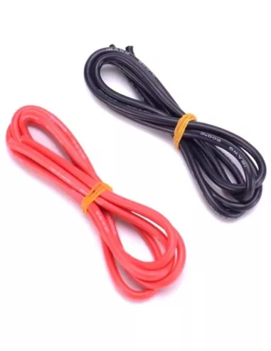 Silicone Wire - Low Resistance Red - Black 12AWG UltraFlex 100 + 100cm Fussion FS-03010 - Connection cables Lipo - ESC & Adapter