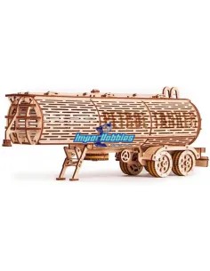 Mechanical 3D Puzzle - Tank Trailer - Eco Friendly Plywood Wood Trick WT19 - 3D Wooden Mechanical Puzzles