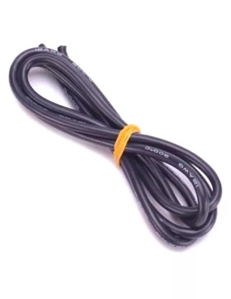 Silicone Wire - Low Resistance Black 12AWG UltraFlex 100cm Fussion FS-03006 - Connection cables Lipo - ESC & Adapters