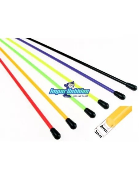 Tubes de protection de câble d'antenne de récepteur de 30 cm avec bouchon (6 U.) Fussion FS-WZ001 - Recepteurs pour emetteur