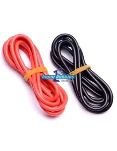 Cable de silicona baja resistencia rojo - negro 14AWG UltraFlex 100 + 100cm Fussion FS-03015 - Cables de conexión Lipo - Variado