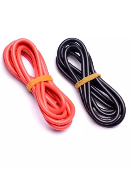 Silicone Wire - Low Resistance Red - Black 14AWG UltraFlex 100 + 100cm Fussion FS-03015 - Connection cables Lipo - ESC & Adapter