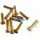 Banana Gold Plug - 5.0mm Male Low Profile (10 U.) Fussion FS-00080 - R/C Plugs