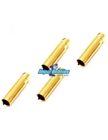 Connecteur banane or 4.0mm femelle (4 U.) Fussion FS-00074 - Connecteurs R/C